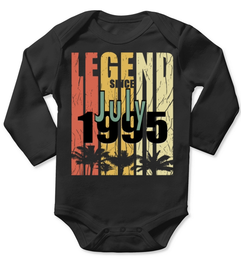 1995 July vintage born gift Long Sleeve Baby One-Piece