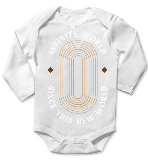 Blue Yellow Simple Quotes Long Sleeve Baby One-Piece