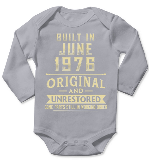 Built in June 1976 original and unrestored Long Sleeve Baby One-Piece