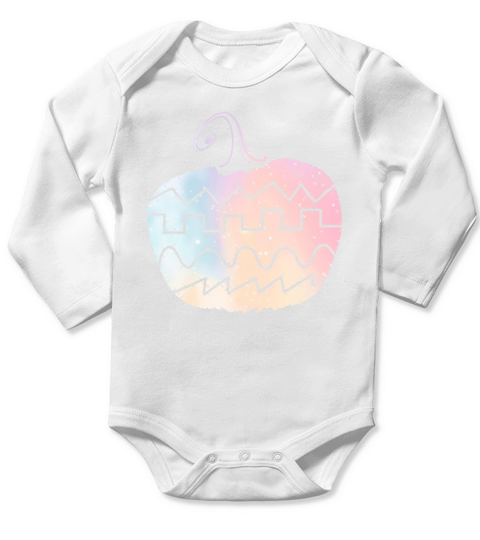 Cute Pumpkin Analog Synthesizer Long Sleeve Baby One-Piece