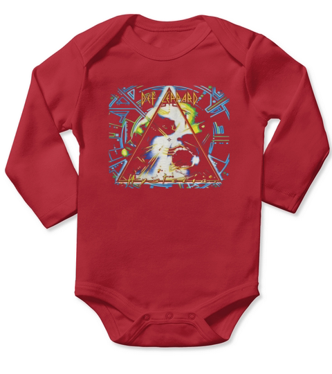 Def Leppard - Hysteria T-Shirt LIMTED EDITION Long Sleeve Baby One-Piece