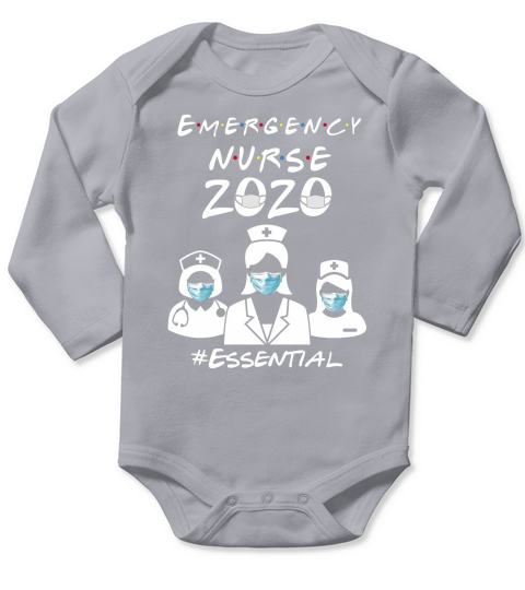 Emergency Nurse 2020 Essential Long Sleeve Baby One-Piece