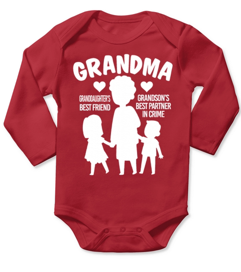 Grandma Granddaughters Best Friend Grandsons Long Sleeve Baby One-Piece