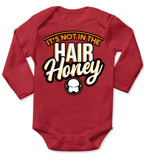 Its Not In The Hair Honey Long Sleeve Baby One-Piece