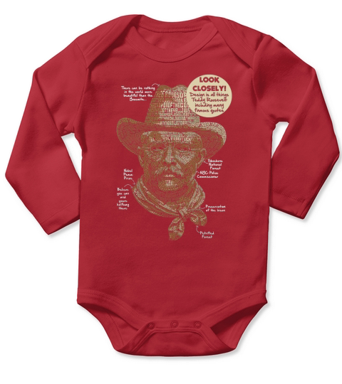 LEGACY Teddy Roosevelt Poly Cotton Blend - Shirt Long Sleeve Baby One-Piece