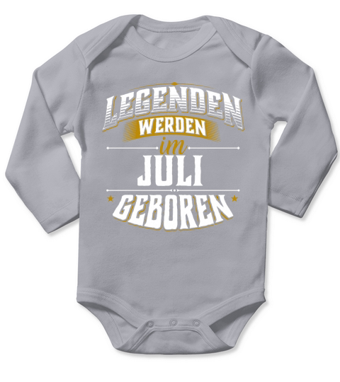 Legenden werden Im Juli Geboren Long Sleeve Baby One-Piece