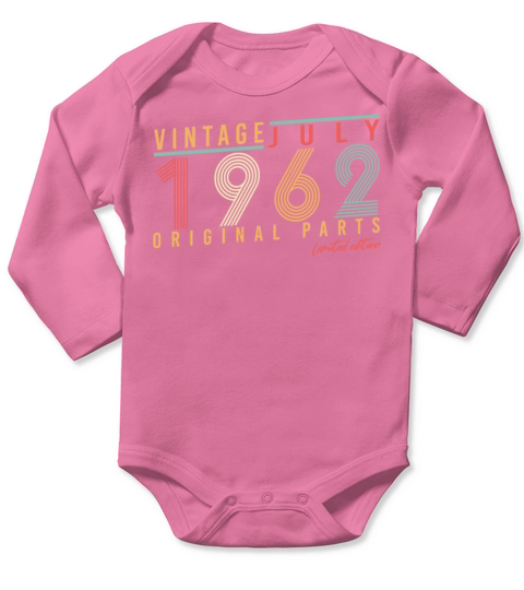 On The 60th Birthday Of 1962 July Long Sleeve Baby One-Piece