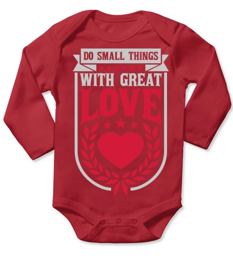 Quote do small things Long Sleeve Baby One-Piece