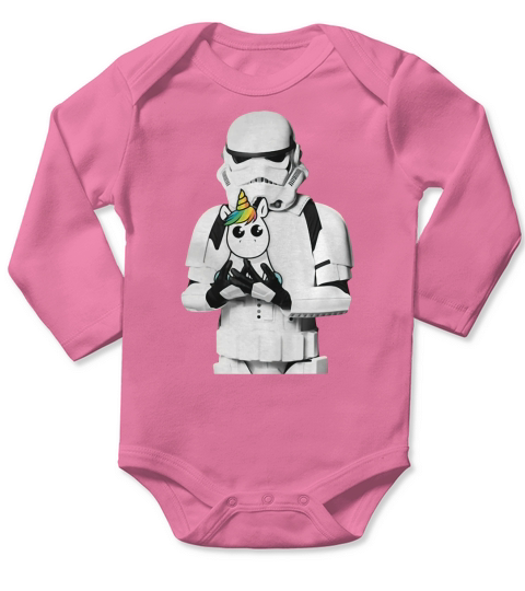 Star Wars Stormtrooper and Unicorn shirt Long Sleeve Baby One-Piece
