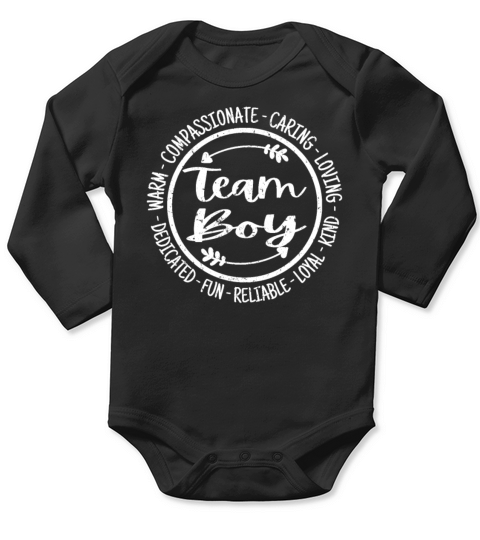 Team Boy Vintage Long Sleeve Baby One-Piece