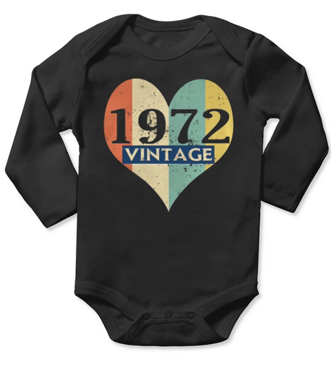 Tee shirt Vintage Rétro 1972 Long Sleeve Baby One-Piece