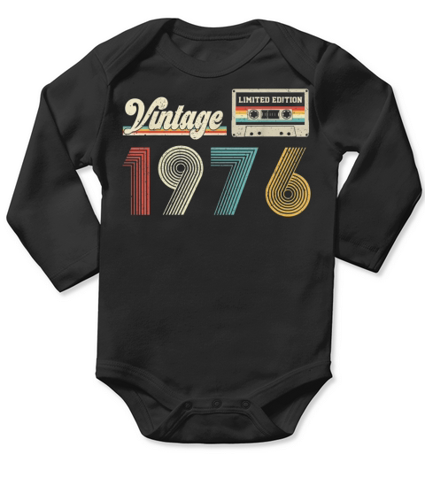 Vintage 1976  Limited Edition Long Sleeve Baby One-Piece