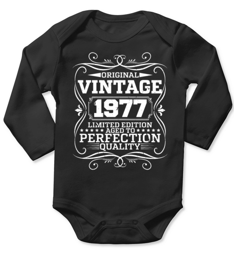 Vintage 1977 Original Limited Edition Long Sleeve Baby One-Piece