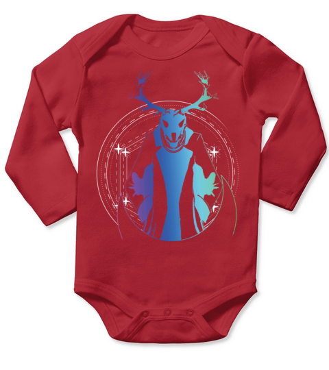 Wendigo Folk Creature Forest Devil Cryptid Long Sleeve Baby One-Piece