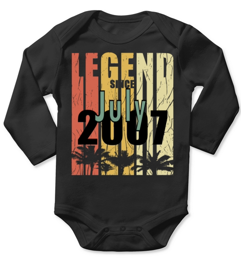 Year of construction 2007 July born gift idea Long Sleeve Baby One-Piece