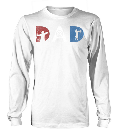 American Archer Dad Vintage Dads Archery Father Long sleeved Unisex