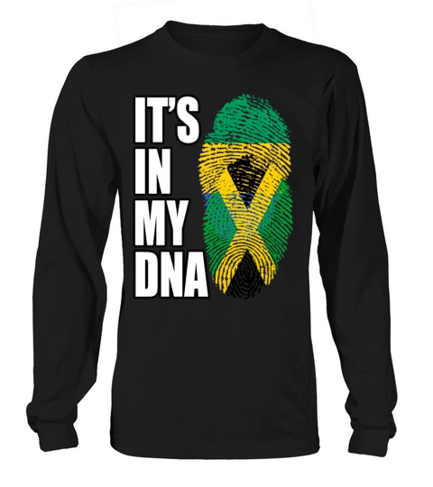 Gambian And Jamaican Mix Heritage DNA Flag Long sleeved Unisex