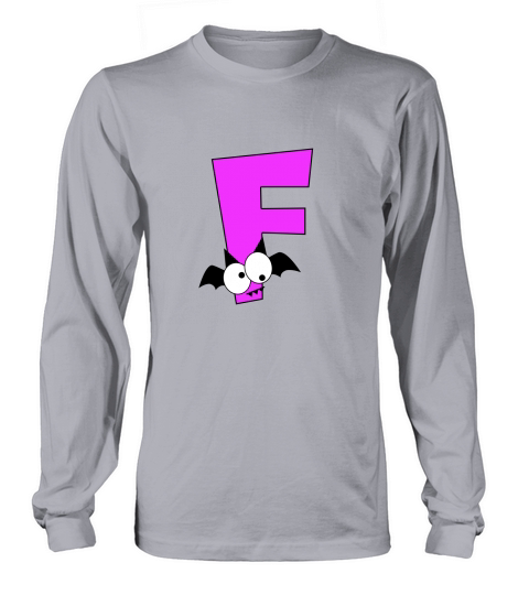 Halloween Alphabets Clipart F Long sleeved Unisex