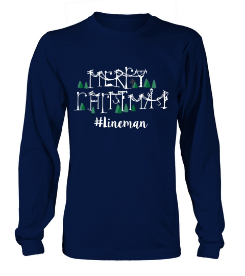 Merry Christmas Lineman Funny Husband And Wife Long sleeved Unisex