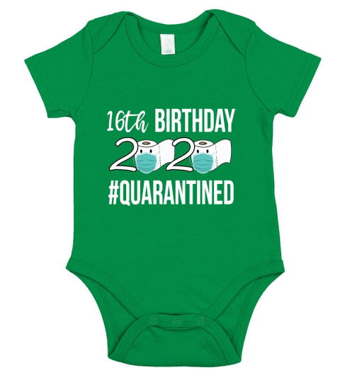 16th Birthday Quarantined 2020 Short Sleeve Baby One-Piece
