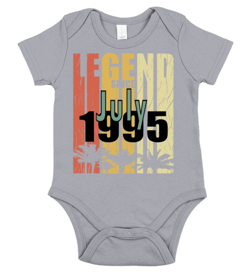 1995 July vintage born gift Short Sleeve Baby One-Piece