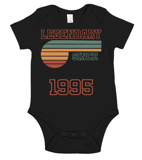 27 Birthday 1995 Short Sleeve Baby One-Piece