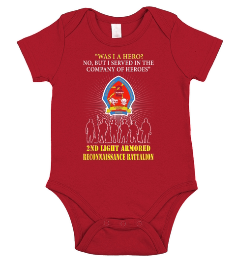2nd light armored Reconnaissance Battalion Short Sleeve Baby One-Piece
