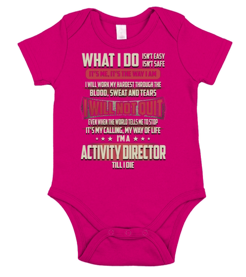 Activity Director What I do Job Shirts Short Sleeve Baby One-Piece