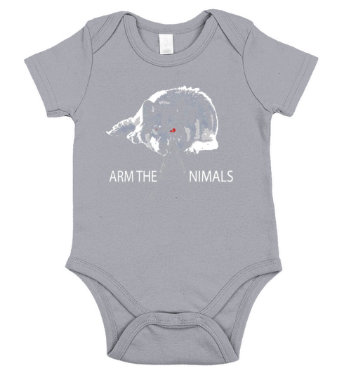 Arm The Animals Wolf Short Sleeve Baby One-Piece