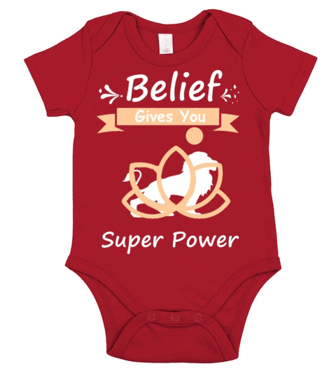 Belief gives you super power T-shirt Short Sleeve Baby One-Piece