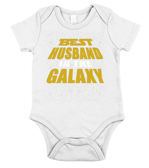 Best Husband In The Galaxy T-Shirt Short Sleeve Baby One-Piece