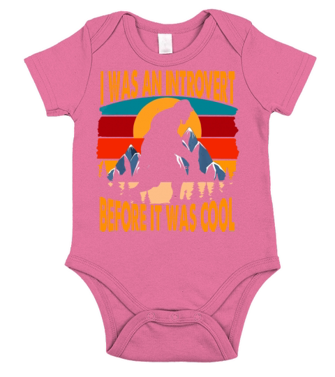 Bigfoot Sasquatch Vintage Retro Sunset Introvert Short Sleeve Baby One-Piece