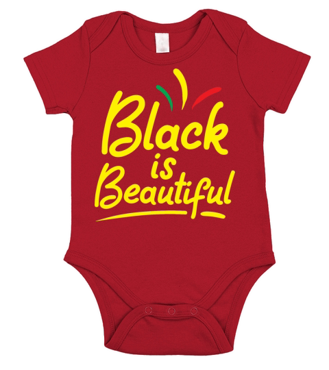 Black Is Beautiful Clothing Gift African American Short Sleeve Baby One-Piece