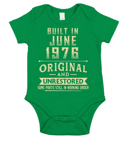 Built in June 1976 original and unrestored Short Sleeve Baby One-Piece