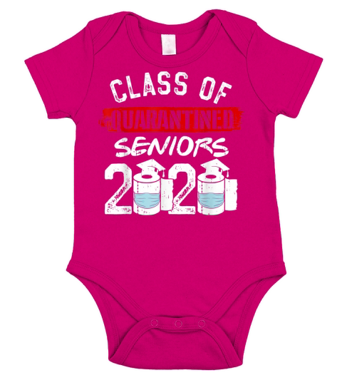 Class of Quarantine Senior 2020 Graduation Toilet Paper Gift T-Shirt Short Sleeve Baby One-Piece