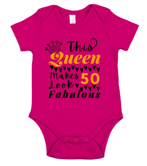 Cute Quote For 50th Birthday Queen Short Sleeve Baby One-Piece