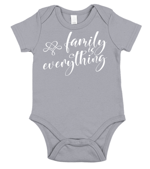 family is everything Short Sleeve Baby One-Piece