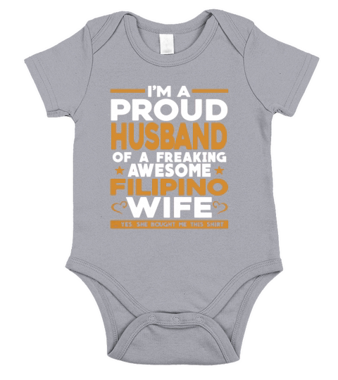 Filipino Wife Tshirt Short Sleeve Baby One-Piece