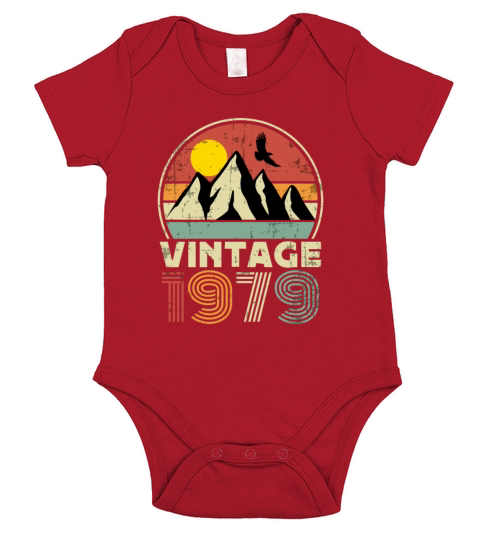 Funny Birthday Born in 1979 Limited Edition Short Sleeve Baby One-Piece