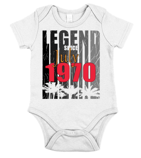 gift july 1970 birth month Short Sleeve Baby One-Piece