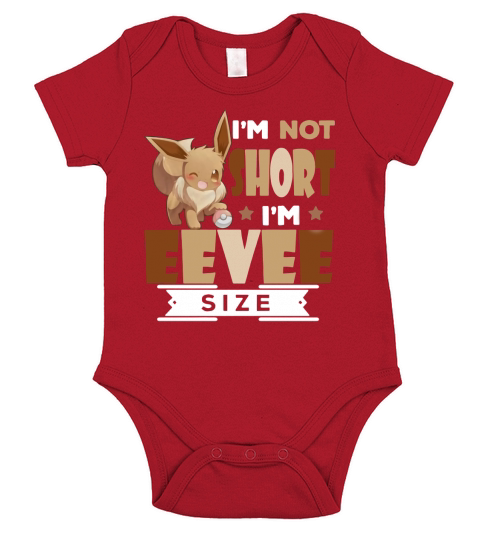 I&#8217;m not short I&#8217;m Eevee Size - Baby Onesie Short Sleeve Baby One-Piece