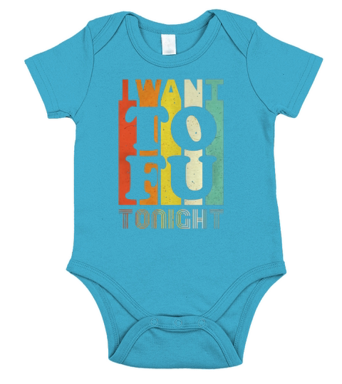 I Want Tofu Tonight Retro Funny Vegan Vegetarian Shirt Short Sleeve Baby One-Piece
