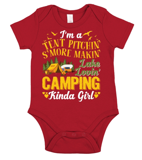 Im A Tent Pitching Smore Makin Loving Camping Short Sleeve Baby One-Piece