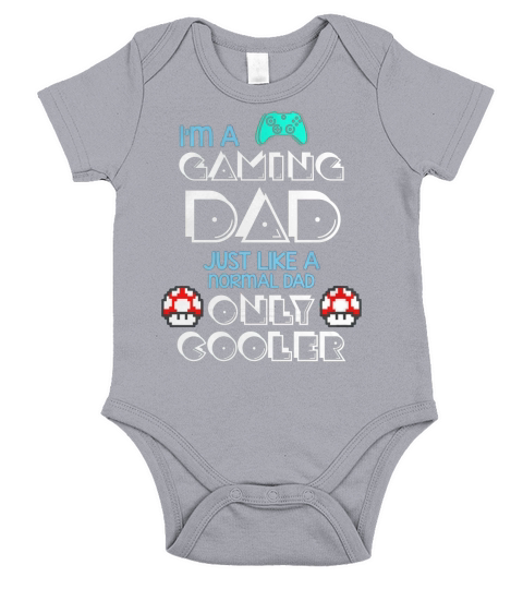 Im Gaming Dad Just Like A Normal Father Great Gift For Any Gamer Short Sleeve Baby One-Piece