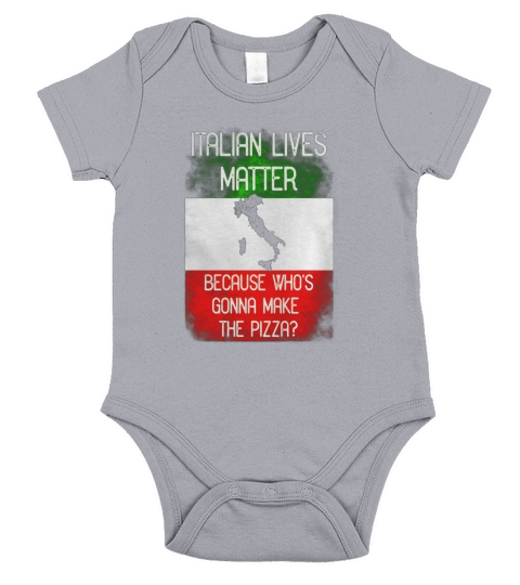 Italian Lives Matter Funny Italy Flag T Shirt Short Sleeve Baby One-Piece