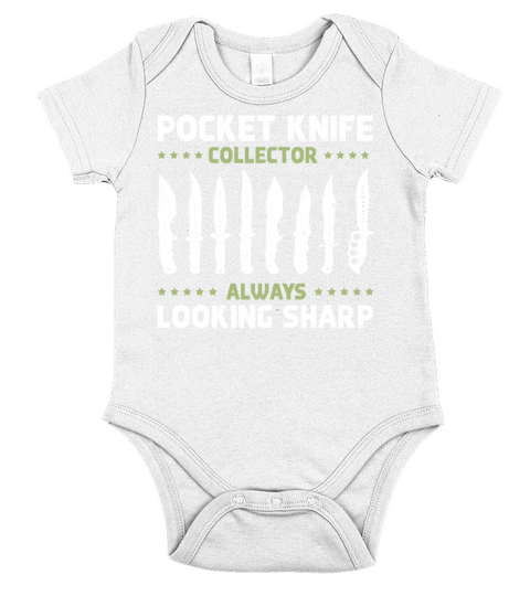 Knifeaholic Pocket Knife Collector Always Looking Short Sleeve Baby One-Piece