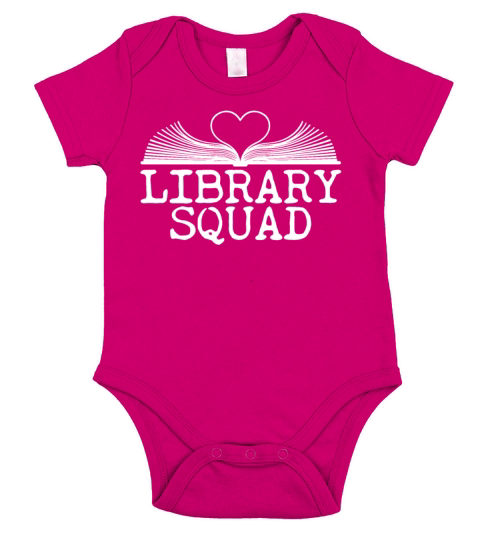 Library Squad Funny Reading Lovers Matching Short Sleeve Baby One-Piece