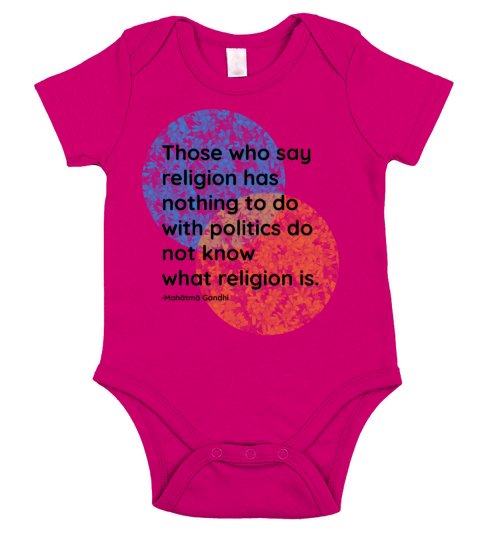Mahatma Gandhi Politics Religion Quotes Short Sleeve Baby One-Piece