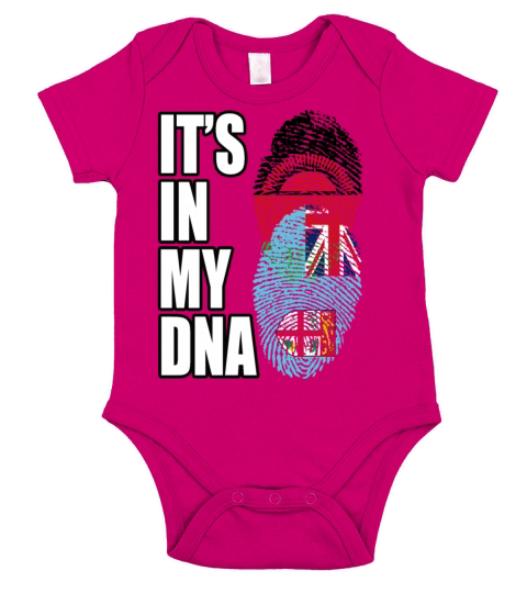 Malawian And Fijian Mix Heritage DNA Flag Short Sleeve Baby One-Piece