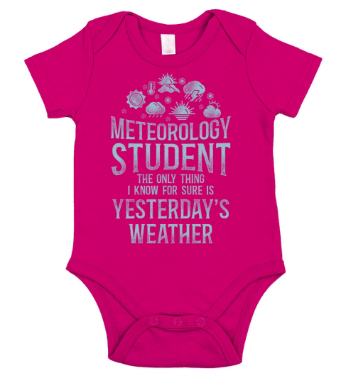 Meteorologist Weather Forecast Short Sleeve Baby One-Piece